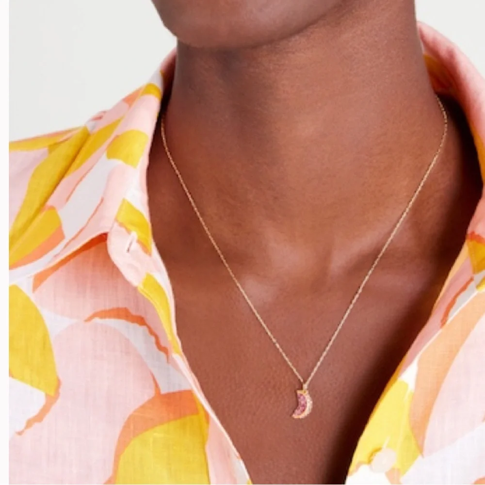 Kate‎ Spade Fruit Salad Pavé Grapefruit Mini Pendant NWT